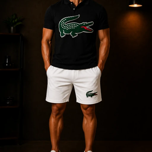 Lacoste Crocodile Logo Embroidered Patch