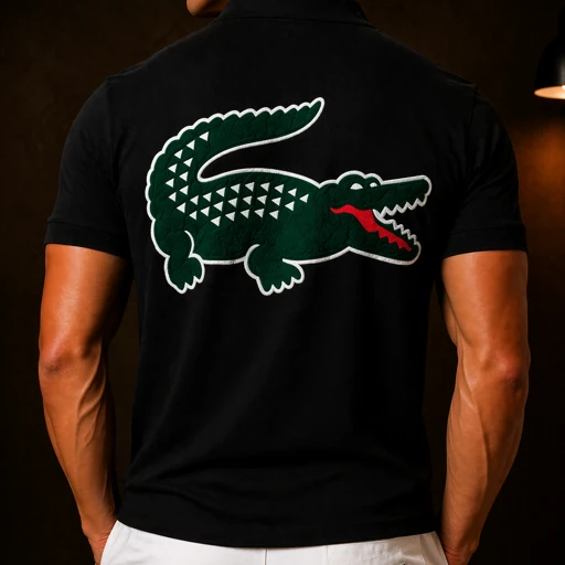 Lacoste Crocodile Logo Embroidered Patch