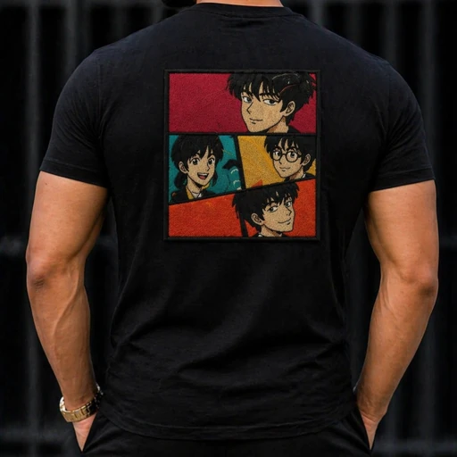 Anime Character Panel Embroidered Back Patch