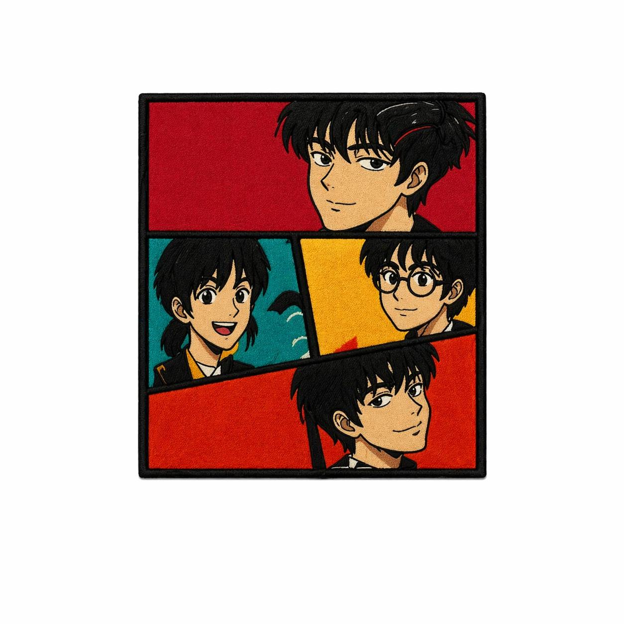 Anime Character Panel Embroidered Back Patch